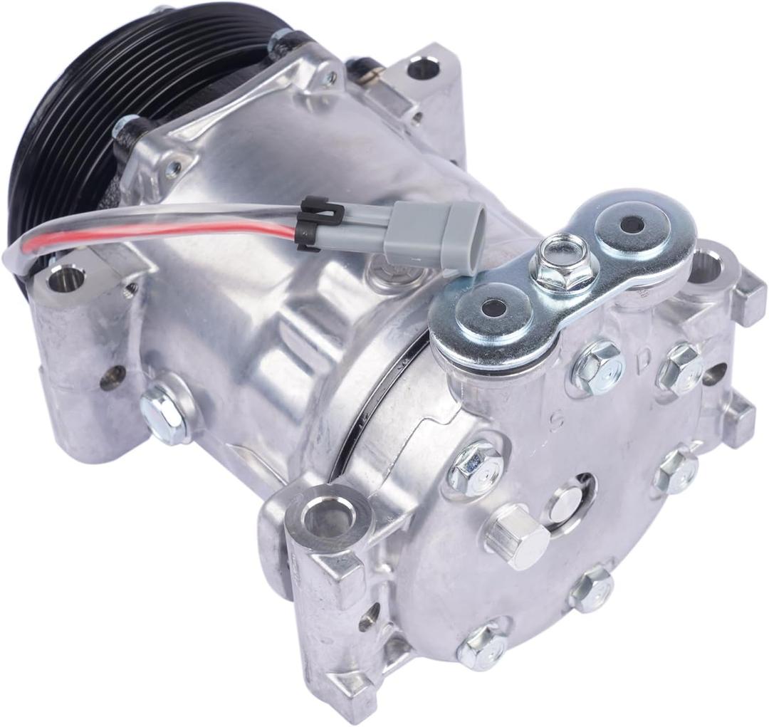 AC Compressor w/Clutch Replacement for Chevy S10 Blazer Express GMC Jimmy Savana 1500 2500 3500 Sonoma Olds Bravada 1996-2007 89018787 1136521