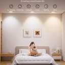 LEPOWER-TEC Recessed LED Can Lights 6 Inch, Smart Wi-Fi Connect White LED Ceiling Light, Adjustable 2700K-6500K Downlight with Junction Box, APP & Voice Control, 1100 Lumens, 4 Pack