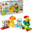 LEGO DUPLO My First Animal Train Building Set and Horse Toy, Educational Toy for Toddlers Ages 1-3 with 4 Animal Figures, Creative Nature Toy Birthday Gift for Animal Loving Preschoolers, 10412