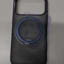 TORRAS Upgraded 360 Magnetic Stand for iPhone 17 Pro Max Case, Fit for MagSafe with Ring, 4X Mil-Grade Protection, Camera Control, Translucent Slim for iPhone 17 ProMax Case Ostand, Deep Blue