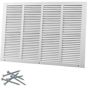 20"W x 16"H [Duct Opening Size] Steel Return Air Grille, Air Return Vent Cover for Ceiling and Sidewall - HVAC Air Vent Covers - [Outer Dimensions: 21.75"W x 17.75"H]