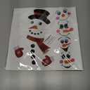 2 x 45pcs Snowman Face Stickers for Crafts Cute Christmas Ornaments Vinyl Snow Man Face Decals Xmas Winter Holiday Stickers for Window Glass Cups Balls Jars Wall Party Supplies Home Decoration(face45)