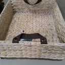 happimess Adaline Underbed Hyacinth Storage Bin 18.11", White Wash
