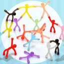 30 Pcs Humanoid Magnetic Toys Colorful Fidget Toys for Adults Hobbies Crafts Cute Novelty Man Fridge Magnets Men Refrigerator Magnets for Refrigerator, Door, Office Fun(Funny Style)