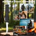 Utility Knife All-Metal Manual Box Cutter with Quick-Change Retractable Blade, Includes 10pcs #23 Stainless Steel Blades & Clip, Safe for DIY, Packaging, Office & Workshop Use