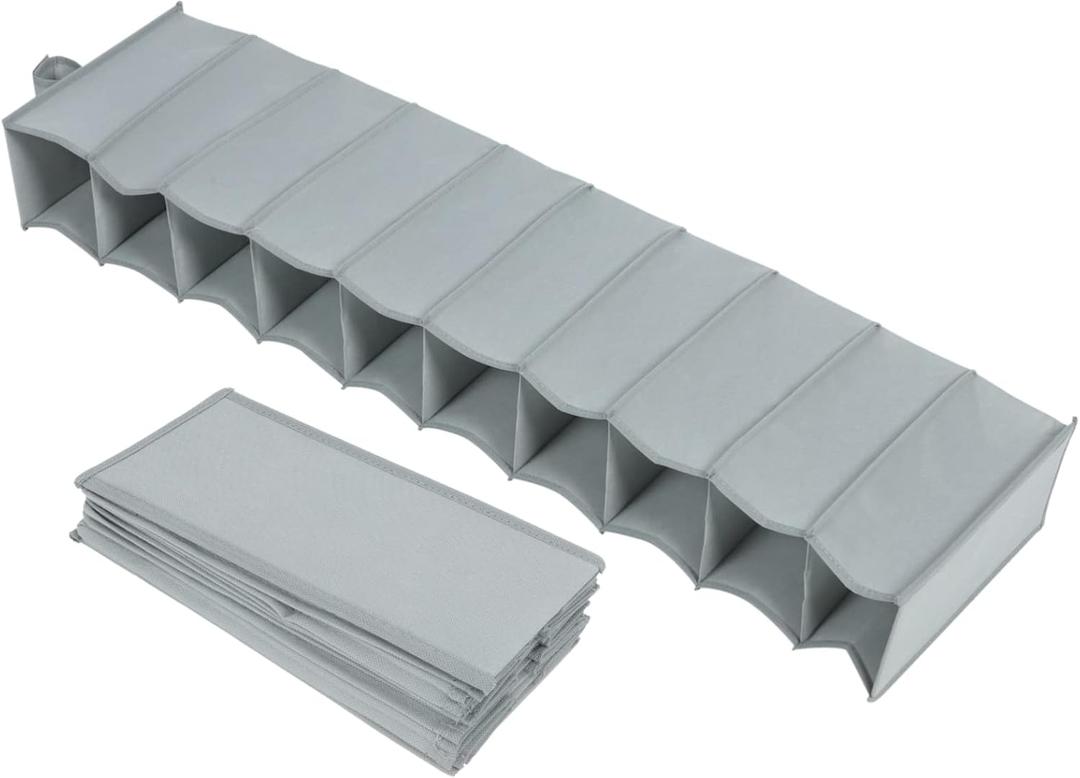 PRETYZOOM Non-woven Closet Storage Container Ten-layer Hanging Bag Dormitory Storage