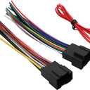 Radio Wiring Harness Connector, Wire Cable Adapter Compatible with 2006-2013 GM GMC Sierra Chevy Impala Buick, Stereo Wire Cable Connector Adaptor, CD Receiver Kit (3 PCS)