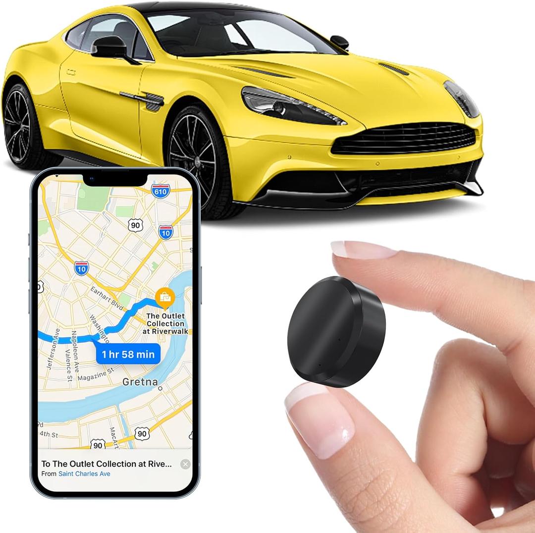 GPS Tracker for Vehicles - No Monthly Fee Magnetic Real-Time GPS Tracker, Full USA Coverage, Hidden Car Locator Tracking Device for Vehicles, Kids, Elderly, and Assets, Discreet Security Solution