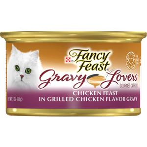 Fancy Feast Gravy Lovers Wet Cat Food, Chicken, 3 Oz Can (3 Ounce (Pack of 1))
