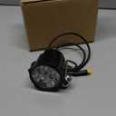 Electric Bike LED Headlight 24V 36V 48V 52V Bike Front Light with Built-in Horn 4 Lights 3 Pin Connector for Night Riding Waterproof Bicycle Horn Light for E-Scooter (Headlight)