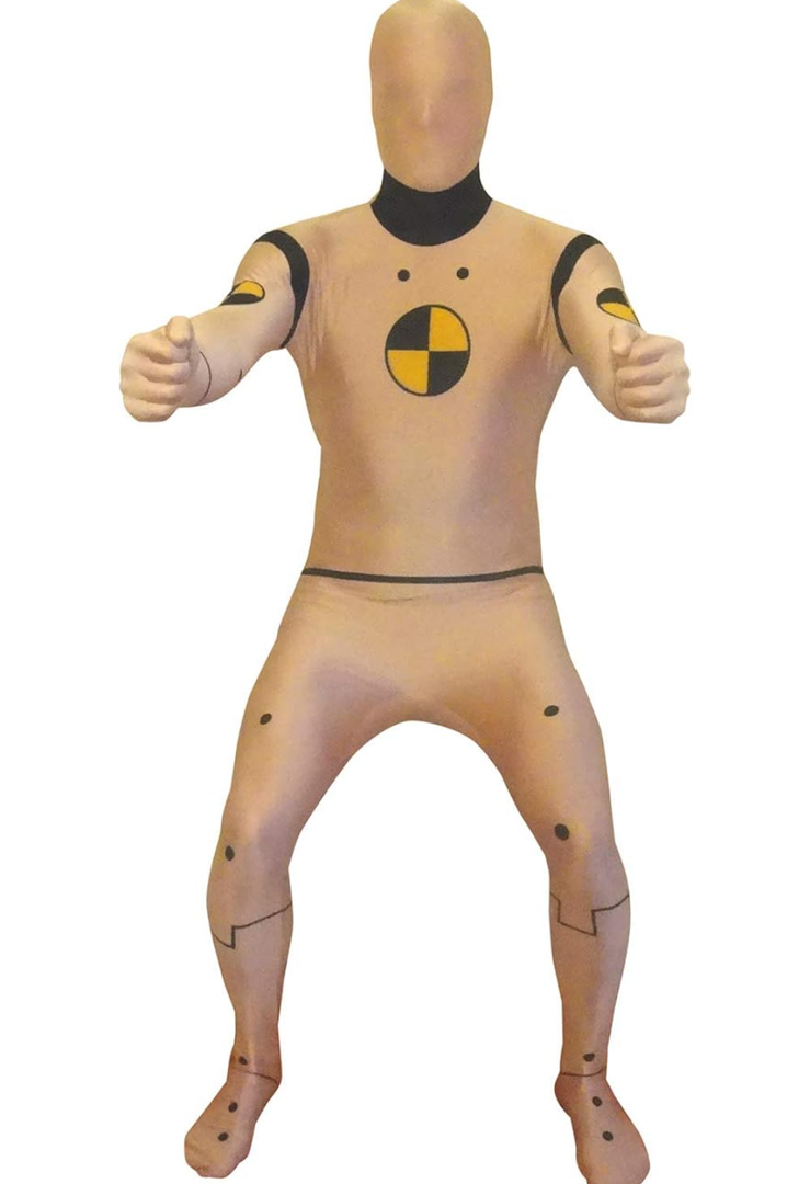 Morphsuits Men's MPCT-US, Crash Test Dummy ,Size XL