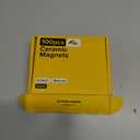 Ultra-Strong Ceramic Round Magnets (0.7x0.2"/18x5mm, 100 pcs) - Heavy Duty Magnets, Non-Corrosive, High Thermal Resistance, Versatile For Home, Office, Workshop, Whiteboard, Fridge And Hobby Use (Black non-adhesive)