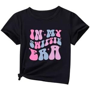SOLY HUX Toddler Girl's Letter Print T Shirt Short Sleeve Round Neck Summer Graphic Tees Tops 10-11 yrs old
