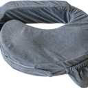 My Brest Friend Deluxe Nursing Pillow Cover - Slipcovers for Baby - Adjustable Fit, Easy Care, Durable - Original Nursing Pillow Not Included, Dark Grey