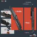 VEITORLD Gifts for Men Dad Husband Him Fathers Day, Survival Gear and Equipment 12 in 1, Survival Kits, Cool Unique Fishing Hunting Anniversary Birthday Gifts for Him Teen Boy Boyfriend Women