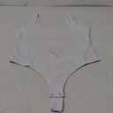 REORIA Bodysuit for Women Scoop Neck Sleeveless Tank Top Bodysuits 2025 Sexy Thong Bodysuit Basic Leotards for Women (Large, White)