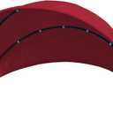 66" Patio Round Daybed Replacement Canopy Cover Retractable Top Cover for Outdoor Rattan Wicker Sectional Porch Sunbed (Only Canopy) (Wine red)