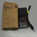 Powools Tire Inflator Portable Air Compressor, 150 PSI Cordless Bike Pump, Air Pump for Auto, Motorcycle, Bicycle, Balls with Pressure Gauge, LED Light & Car Accessories, Black, Standard Capacity