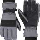 Carhartt Men's Waterproof Insulated Knit Cuff Glove (X-Large, Dark Grey/Black)