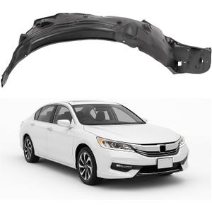 ALMULOO Front Passenger Side Fender Liner Compatible with 2016-2017 Honda Accord Sedan, Replaces H01249157 74100T2AA01, Wheel Liner Splash Shields Guard, Right Side,Without Insulation Foam