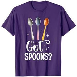 Chronic Disease Warrior Spoon Management Got Spoonie T-Shirt, Size Large