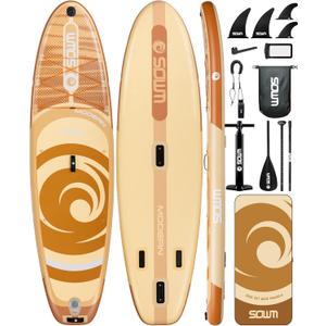 Inflatable Paddle Boards, Stand Up Paddle Board for Adults Youth of All-Round, 10'6'' *33'' * 6'' Extra Wide & No-Slip Sup for Yoga Fishing