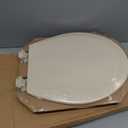 Bemis 500EC 068 Molded Wood Round Toilet Seat with Easy Clean and Change Hinge, 1 Pack, Fawn Beige