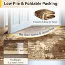 RELEANY Washable Area Rugs 5'x7' Non-Slip Modern Abstract Soft for Living Room Entryway Bedroom Nursery, Print Pattern, Brown Tan Beige Coffee