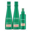 Nexxus Unbreakable Care Shampoo, Conditioner, and Leave-In Spray 3 Pack For Fine and Thin Hair with Keratin, Collagen, Biotin