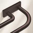 Double Curtain Rod 34-76 Inch, Bronze Wrap Around Dual Rods