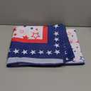 Stars America Independence Day 4th of July Memorial Day Patriotic Tablecloth Rectangle Washable Table Covers for Home Party Decorations 60x84 Inch