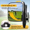 Golf Cart Side Mirrors for Club Car EZ-GO Yamaha and other 180°Adjustable Folding Wide-Angle Side View Mirror
