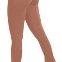 Sunzel High Waist Mini Flared Leggings for Women, Tummy Control Casual Flare Yoga Pants for Yoga Workout Gym (Large, Raw Umber)