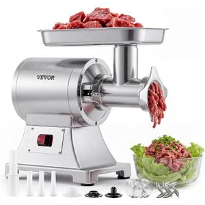 VEVOR Meat Grinder, 552 Lbs/H, #12 Electric Meat Mincer, 750W/1 HP Motor