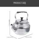 Baluue Stovetop Tea Kettle with Built-in Filter Mesh 6.88X6.29X4.92In Household Water Kettle for Brewing Tea Coffee Hot Beverages Ergonomic Handle Easy Pouring
