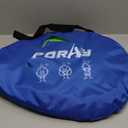 Poray Soccer Goal for Kid Easy-up Set of Two Portable Soccer Net 210D Oxford with 8 Field Marker Cones Extra Stakes Fun for Backyard and Soccer Training (Blue)