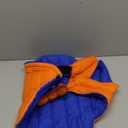 Lelepet Reversible Dog Coat Waterproof Dog Jacket Windproof Puffer Vest for Winter Warm Lightweight Coats for Large Dogs Adjustbale Hook & Loop Pet Apparel with Leash Hole, Pitbull, Orange, XL