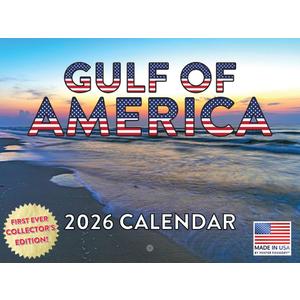 Gulf America Calendar 2026 Monthly Wall Calender 12 Month | American Made In The USA