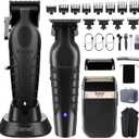 KEMEI Professional Hair Clippers, Hair/Beard Trimmer, Eletric Shaver Set for Men, Cordless Beard Trimmer, Rechargeable Barber Clippers, USB Fade Clipper Haircutting Kit, KM-2299, KM-2296, KM-2024