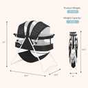 Dream On Me Karley Bassinet, Award Winner Lightweight Travel Baby Bassinet, Foldable Bedside Sleeper, Adjustable Double Canopy, Spacious Design, Soft Fabric, Storage Basket Black and White