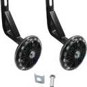 Piutouyar Bicycle Auxiliary Wheel Accessories for 16 Inch Bike, Bicycle Training Wheels Kids Training Bike Wheel for Variable Speed and Single Speed Bikes(Black+White)