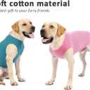 WEONE Dog Summer T-Shirts Striped Cotton Vest,Pet Breathable Soft Basic Clothes for Small Medium Larg Boy Girl Dogs,XXL