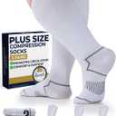 Pembrook Plus Size Compression Socks for Women Wide Calf - 3 Pairs, 20-30mmHg Extra Wide Calf Compression Socks, XXL