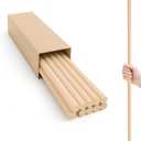 10PCS 1/2 x 36 Inch Birch Dowel Rods – Natural Wooden Sticks for Crafts Unfinished Craft Wood Smooth Round Wood Rods for DIY Projects Home Decor Educational Use