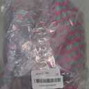 PAZIMIIK Checkered Makeup Bag for Purse Portable Zipper Make Up Pouch Small Cosmetic Case for Travel Accessories (6PCS Magenta Green)