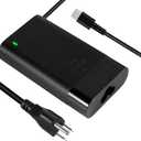 65W USB C Laptop Charger, Fast Charging AC Power Adapter for Dell HP Latitude XPS 13 Spectre x360 Envy Pavilion Chromebook, Universal 100-240V Lightweight Type C Charger for Samsung Phones