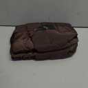 Tote Bag for Women with Zipper, Quilted Puffer Tote Bag with Compartments, Lightweight Puffy Work Bags for Women Travel, Dark Brown