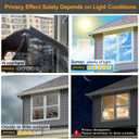 Window Privacy Film One Way Daytime Privacy Static Cling Sun Blocking Anti UV Reflective Window Tint for Home and Office, Tinted Black, 23.6 inch X 157.4 inch