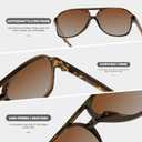 YDAOWKN Retro Aviator Sunglasses for Women Mens Large Frame Classic Vintage 70s Sun Glasses Aviators