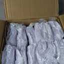 VEVOR 100 Pcs White Chair Covers Polyester Spandex Chair Cover Stretch Slipcovers for Wedding Party Dining Banquet Flat-Front Chair Covers